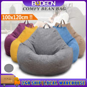 Luxury Large Bean Bag Chair Cover, Indoor/Outdoor, Adults