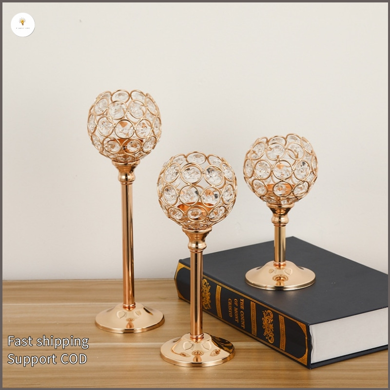 European Candelabra Pillar Candle Holders Decorative Vintage Candlestick  Metal Golden Stand Home Decors for Bedroom Living Room Wedding Party Church  Table Centerpiece Cozy