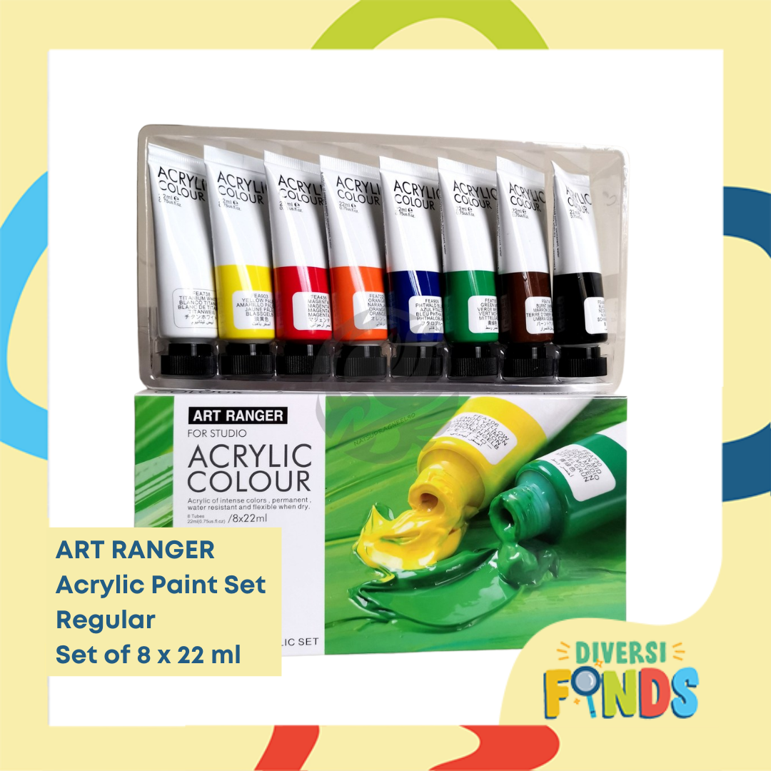 1 SET Art Ranger Acrylic Paint - Regular SET 8 x 22ml