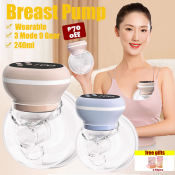 Portable Hands-Free Electric Breast Pump with Free Milk Bags