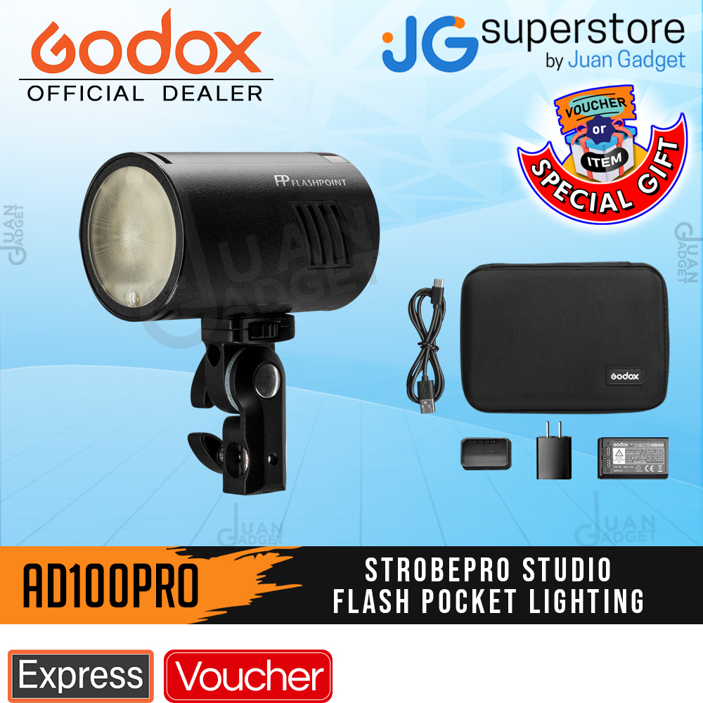 Godox AD300 Pro AD300Pro Photography Studio Kit, 300W 2.4G TTL 1/8000 HSS  Photography Lighting Kit, 0.01-1.5S Recycle Time, 320 Full Power Dual  Studio