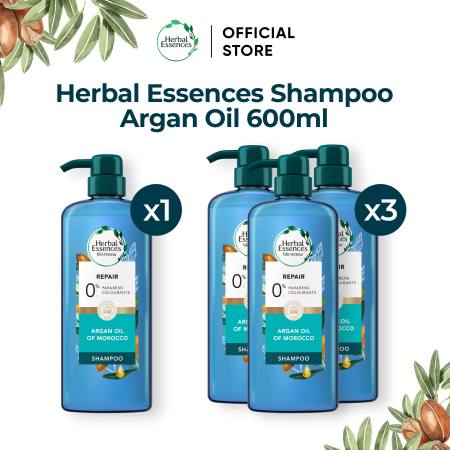 Herbal Essences Shampoo Argan Oil 600mL Trio