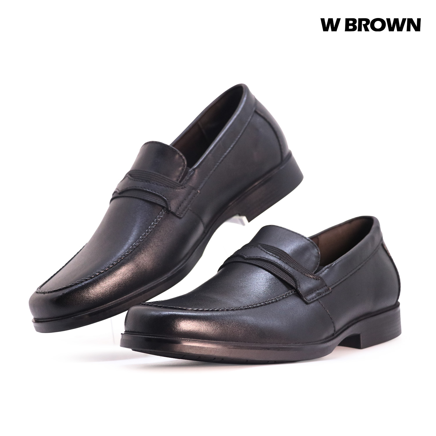 W BROWN Men's Loafer Non-Laced Black Shoes Heeled Shoes Formal Shoes for Men ( WUR693BL ) Presyo 2,895 Piso*Libreng Shipping