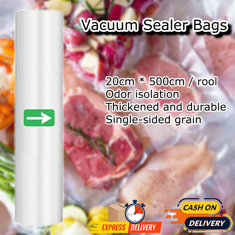 Pack Food Vacuum Bags Thicker Bpa-free Bag Packages For Freezing Vacuum  Sealer Bags Rolls For Food Saver 5 Rolls 15cm*500cm | Fruugo ES