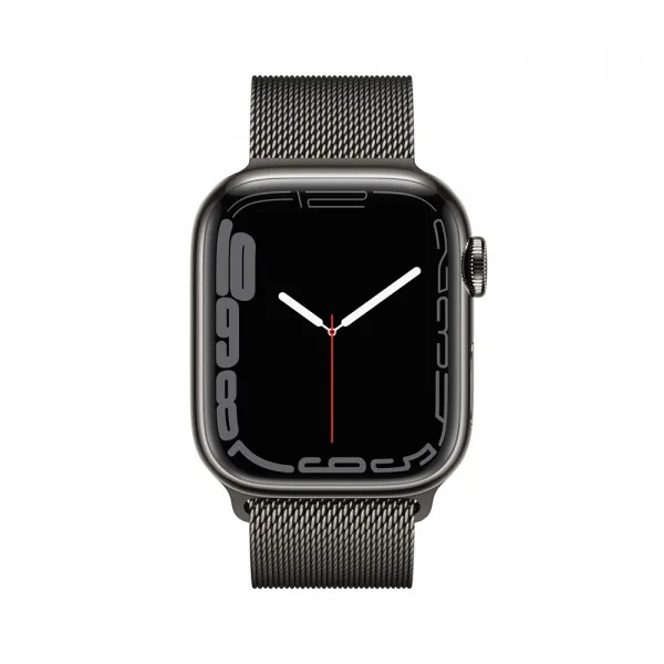 Apple Watch Series 7 Gps + Cellular 41mm Stainless Steel Case with Milanese Loop