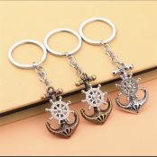 Vintage Anchor Key Chain with Swivel Compass Keyring (Brand: Amazing)