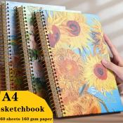 Thick Sketchbook: A4 Art Book for Graffiti and Drawing