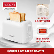 HODEKT 2-Slot Electric Bread Toaster - Breakfast Sandwich Maker