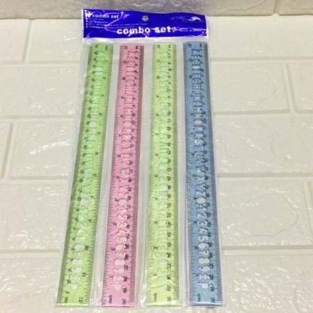 luckyHao ruler set Abc 12inches 4pcs