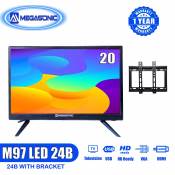 Megasonic M97-LED24B 20" LED TV with Wall Bracket