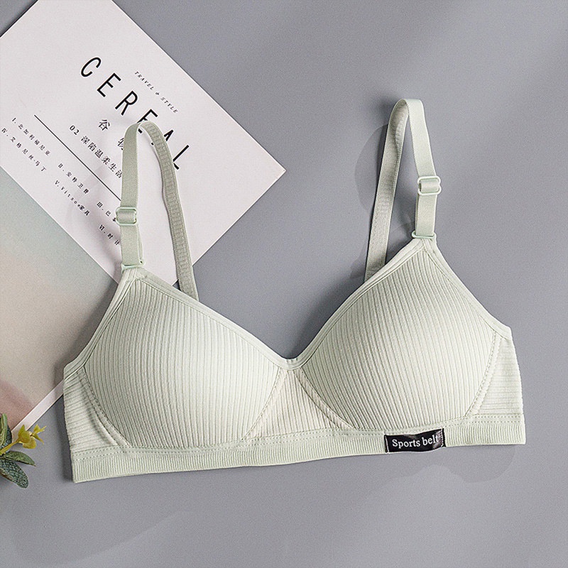 Motovita Cotton Seamless Brassiere Women AB Cup Bra Without Steel Ring Gathered Bra Comfort V Brassiere Push Up Lingerie For Women - Image 2