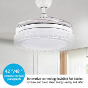 Nordic Fan Lamp Chandelier - Invisible Ceiling Fan Lamp