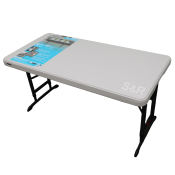 Lifetime 4ft Adjustable Table Almond Color