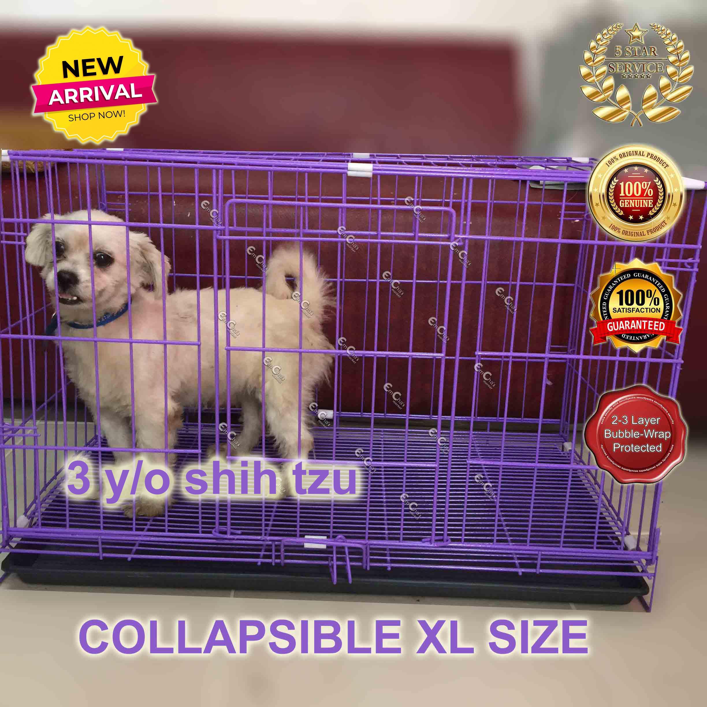 JTC Extra-Large (XL) COLLAPSIBLE CAGE with Poop Tray/Foldable Cage