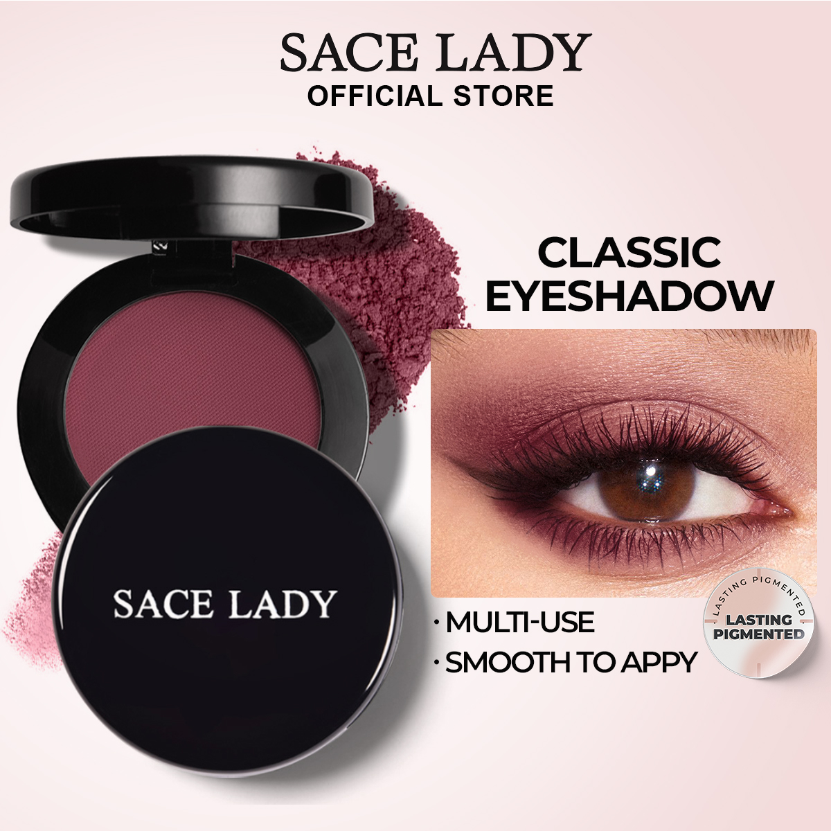 Discount on Sace Lady  shoes - SKU: Sace Lady Matte Eyeshadow Lasting Pigmented Multi-Use High Shimmer Highlighter Powder Smooth Eyeshad