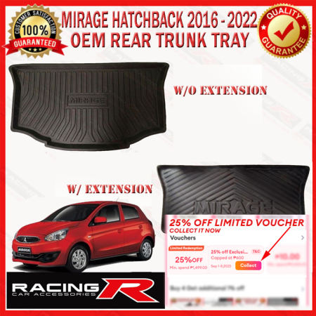 Mitsubishi Mirage 2016-2024 Trunk Tray Cargo Mat