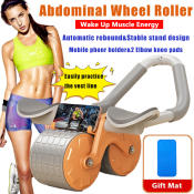 Rebound Ab Wheel Roller with Elbow Support, Fitness Equipment