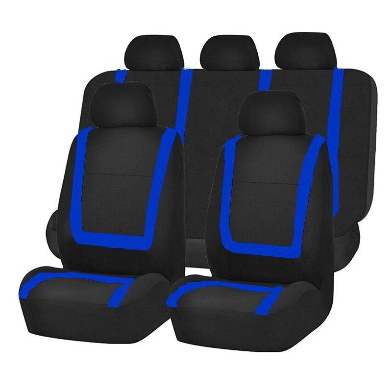 9Pcs PU Leather Car Seat Cover Full Set Front Rear Seat Mat Lazada PH