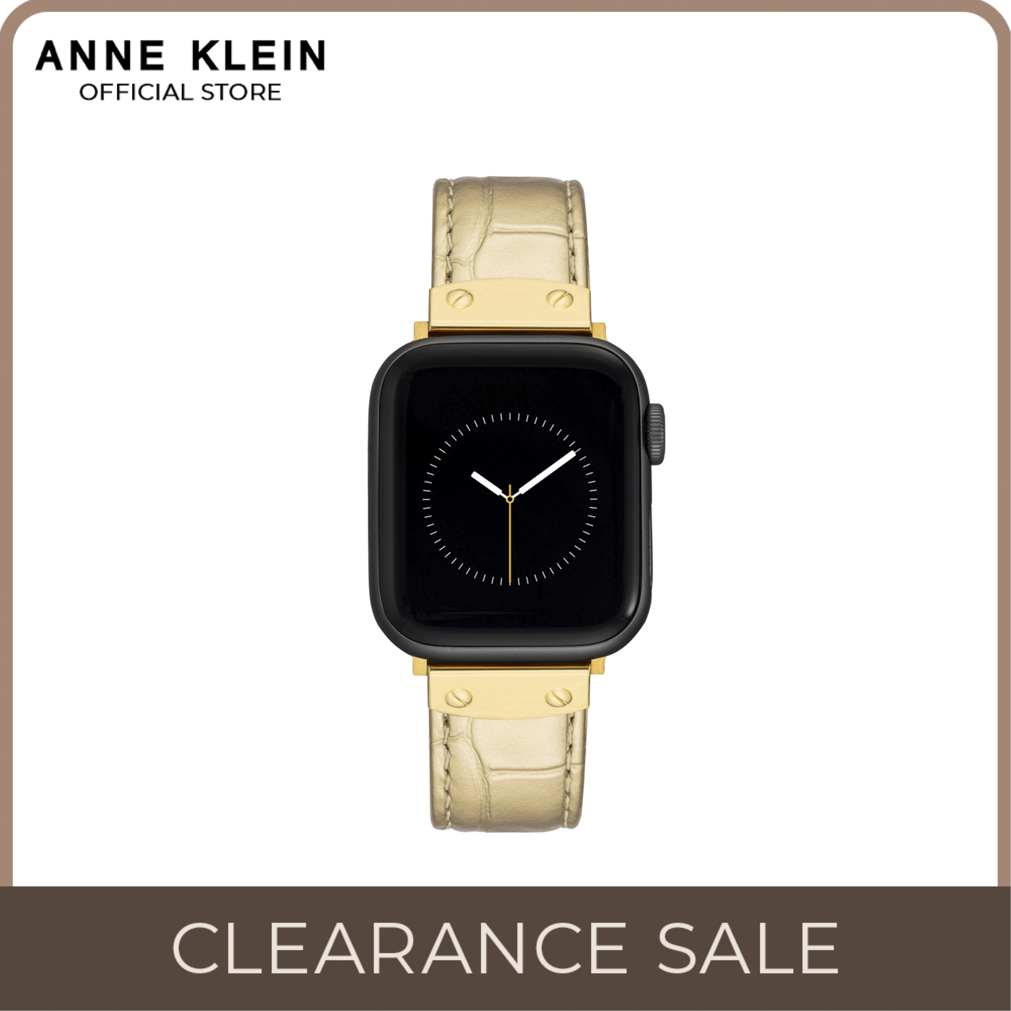 Anne Klein Wearable Band for Apple Watch in Row Chain Bracelet