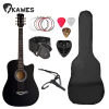 38 Inch Beginners Practice Students Guitar Acoustic Guitar for Beginner with Accessories