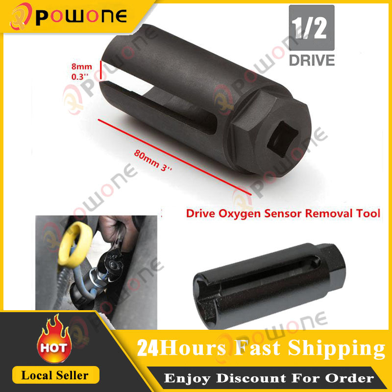 Car O2 Sensor Removal Socket Tool - Universal, 22mm 1/2" Drive (