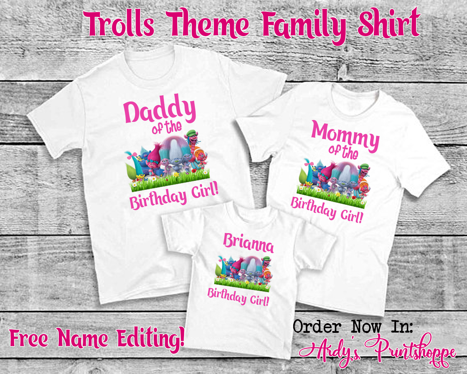 trolls family shirts