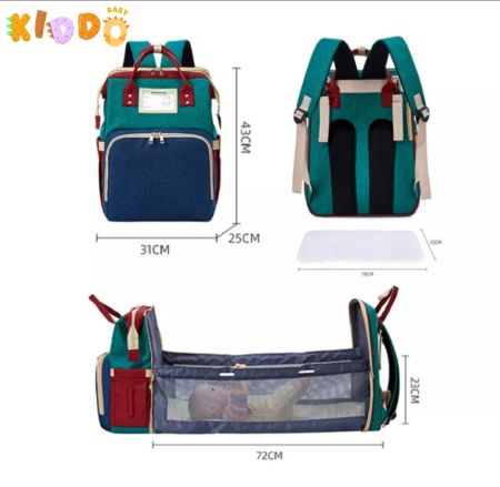 Portable Baby Travel Bed and Diaper Bag Backpack