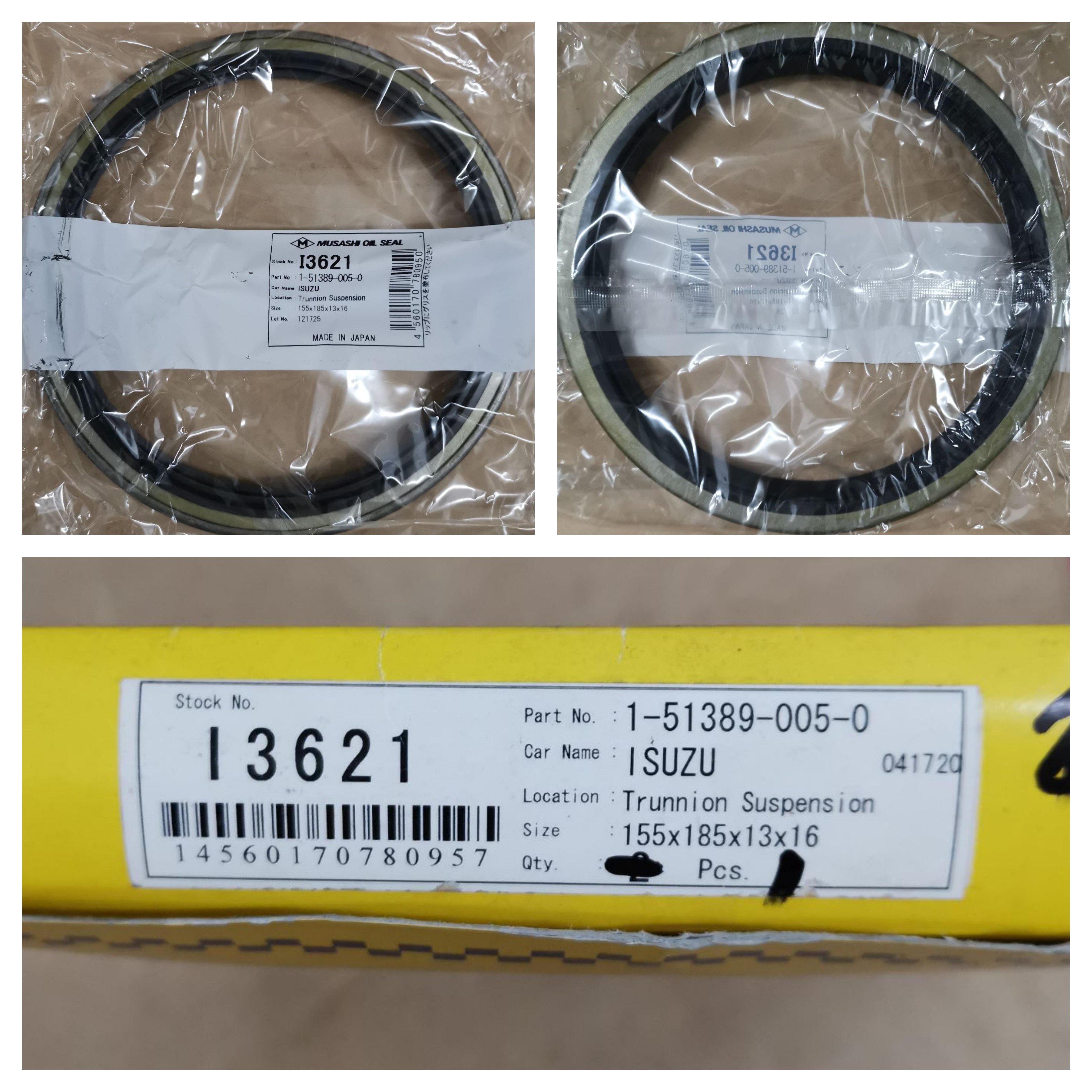 MUSASHI Trunion Oil Seal For ISUZU 10PB1 / 10PC1 (I-3621 