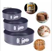 3PCS Round Cake Baking Pans Set - 18CM, 20CM, 22CM