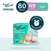 Rascal + Friends Newborn Tape Diapers - 80 pcs