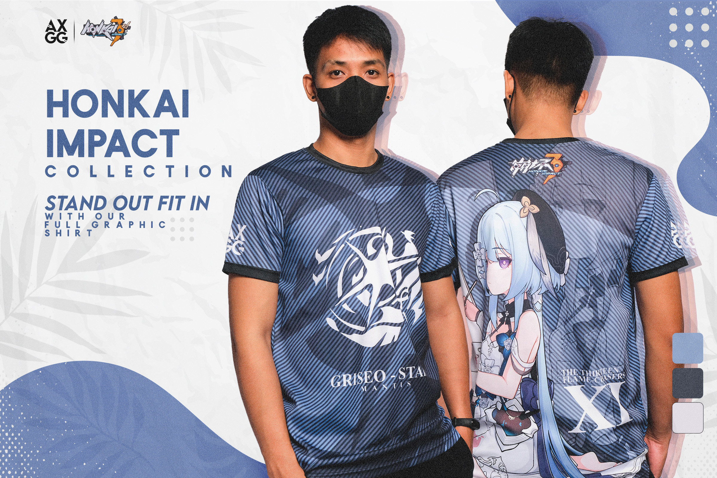 AXGG Honkai Impact Flamechasers Collection Gaming Shirt