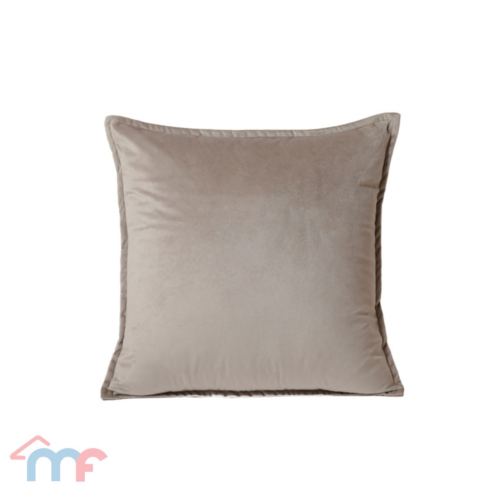 Product photo of Mandaue Foam plain throw pillowcase (mushroom taupe) from its Lazada listing