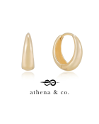 Athena & Co. Gold Plated Hoop Earrings