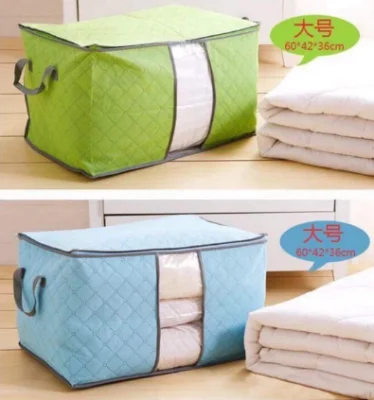Bamboo Charcoal Quilt Storage Case Bedding Organizer Bag (1)