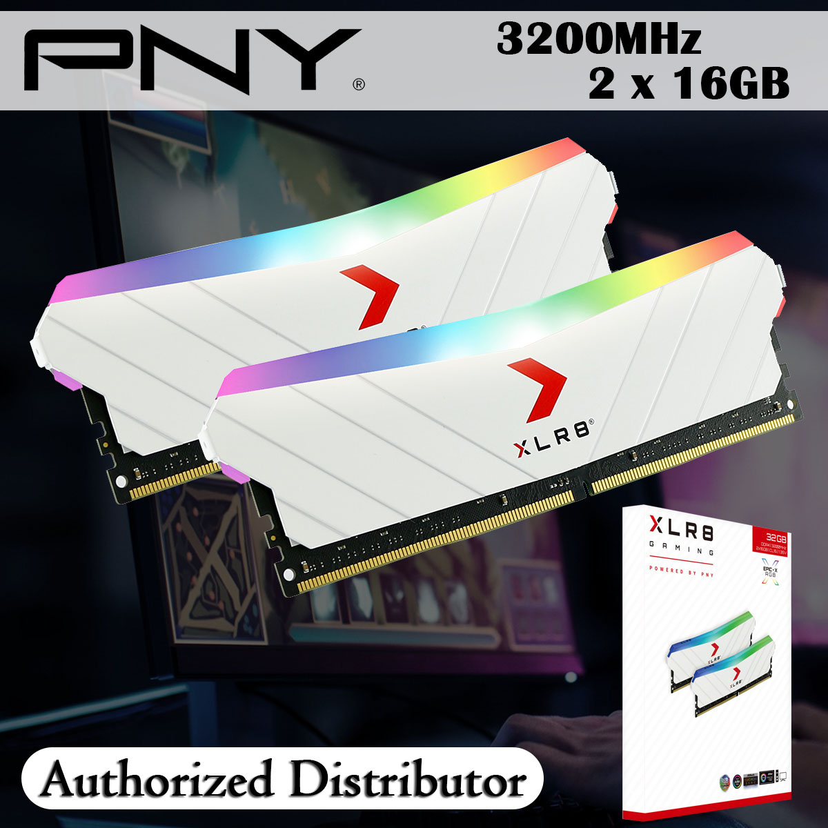RAM PNY XLR8 DDR4 3200 MHz 16Go - PCSTORE MAROC