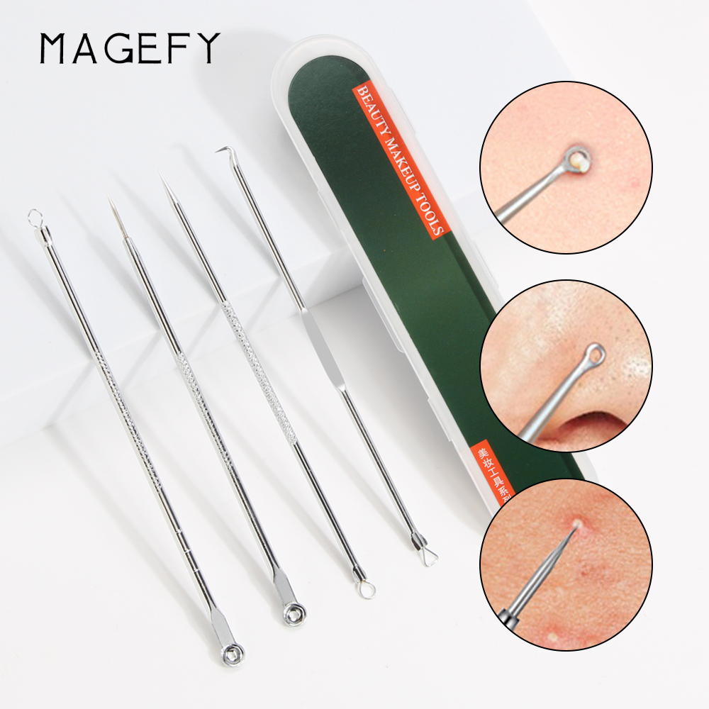 Shop Set Stainless Steel Comedone Extractor Tool Acne Removal Kit