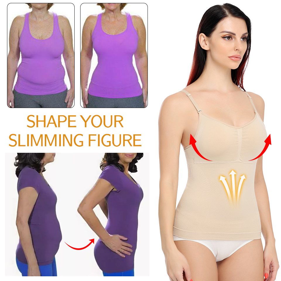 Corset IG Plus Size Corset Body Shaper for Fat Women Long Length Sliming Body  Shaper for Tummy with Chest Pad Seamless Shapewear Tummy Trimmer Body Shaper  Camisole Postpartum Recovery Shapewear
