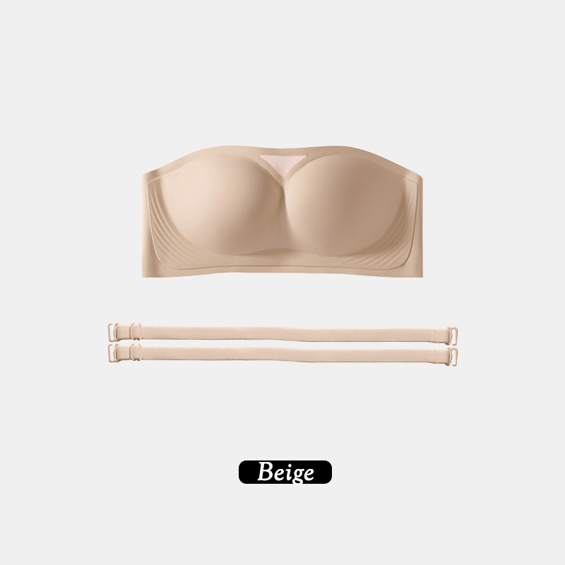 Motovita Strapless Bra Anti Slip Push Up Bra Seamless Tube Top No Wire Bra Invisible Soft Jelly Support Bra For Women - Image 2