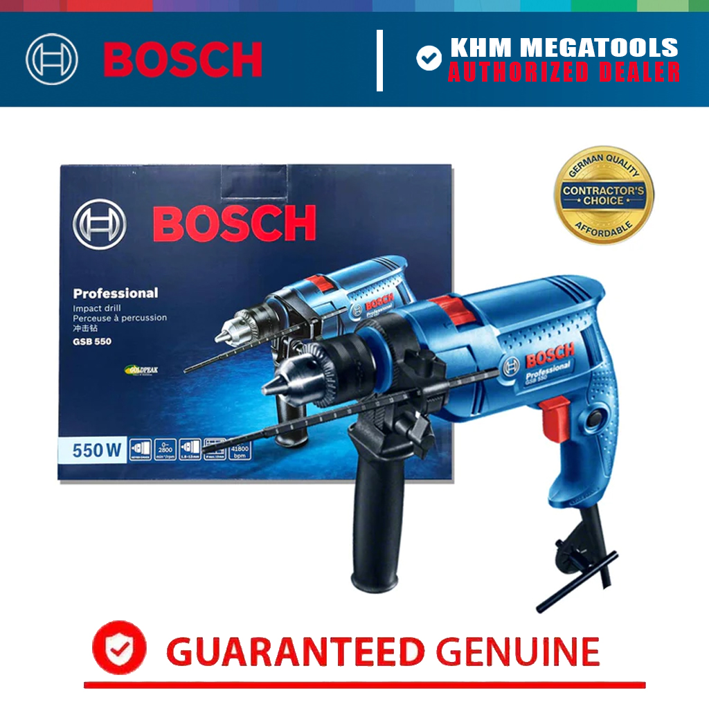 Bosch GSB 550 Impact Drill khm megatools Lazada PH