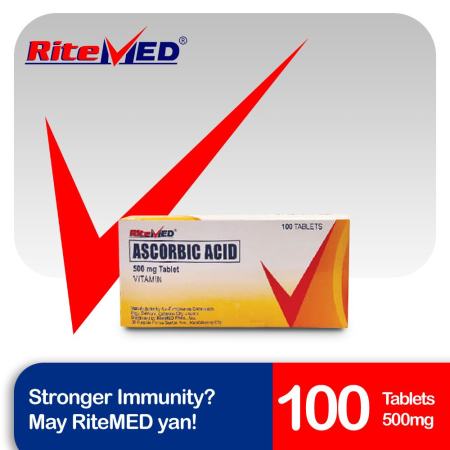 RiteMED Ascorbic Acid 500mg 100 Tablets
