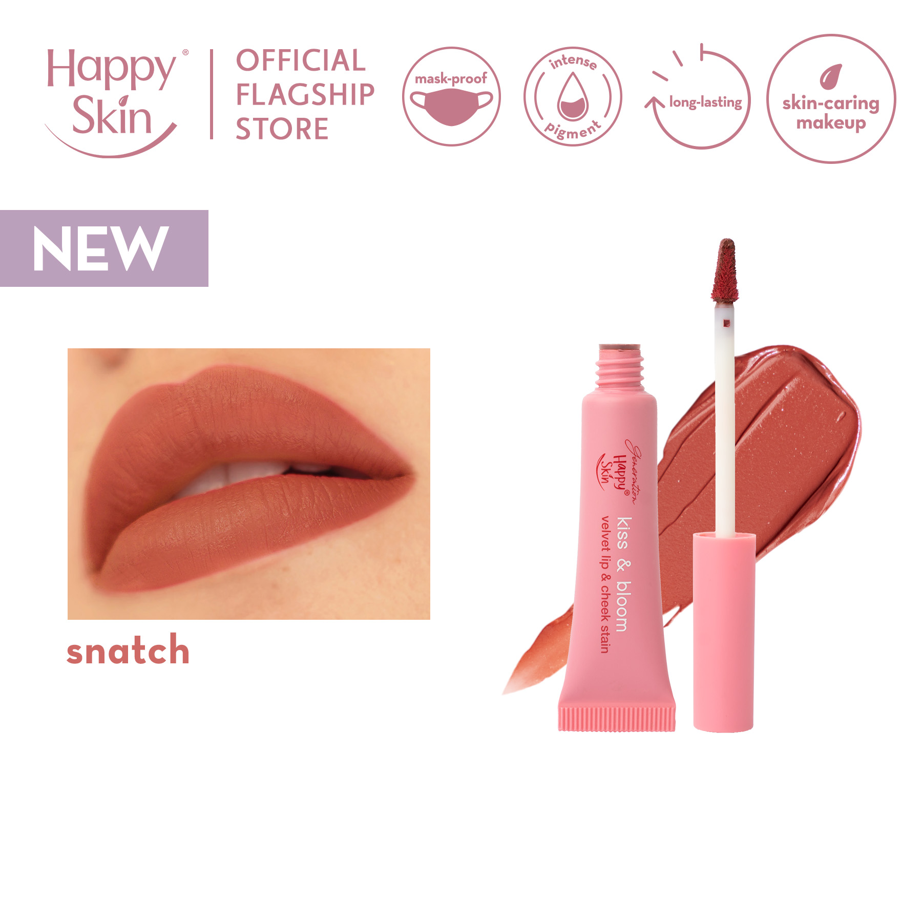 Discount on Happy Skin  shoes - SKU: Generation  Kiss & Bloom Velvet Lip & Cheek Stain In Snatch