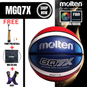 Moltens GQ7X Category 7 PU Leather Basketball with freebies