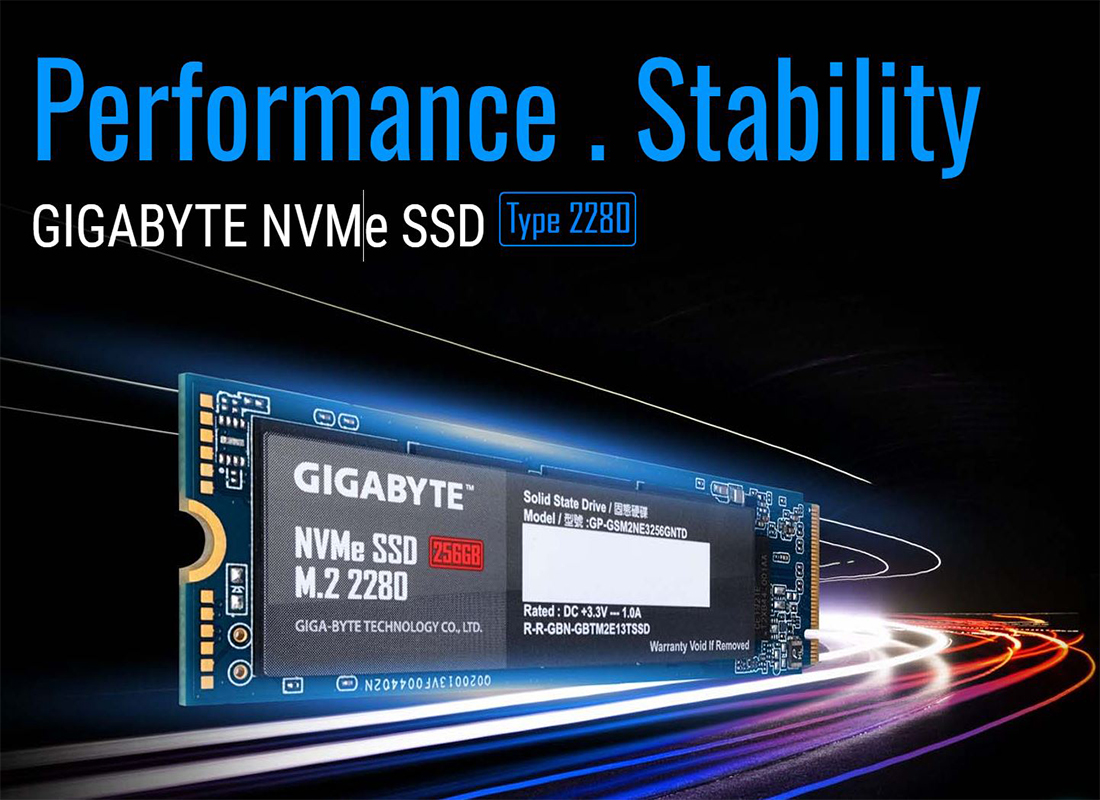 Lavet til at huske sindsyg opstrøms GIGABYTE 256GB M.2 NVMe SSD Storage Solid State Drive with 1.7GB/s Max – JG  Superstore