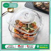 Microwaveable Glass Food Storage with Cover - I Home