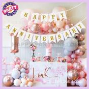 Happy Anniversary Banner String Flags Birthday Party Decoration Party Supplies Happy Party Need