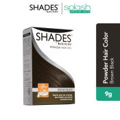 Shades Powder Hair Dye Brown Black 9g