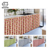 Socone Lababo Kitchen Short Curtain Valance, 135x70CM Home Decor