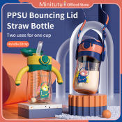 Minitutu PPSU Straw Cup with Sliding Lid (300ML)