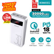 Romoss 30000mAh Fast Charging Powerbank for iPhone and Android