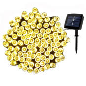 Solar LED String Lights for Outdoor Parties and Christmas 